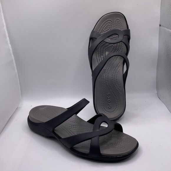 Crocs Meleen Twist Sandals Women’s Size 8 Open Toe Beach Summer Preppy - Picture 1 of 7